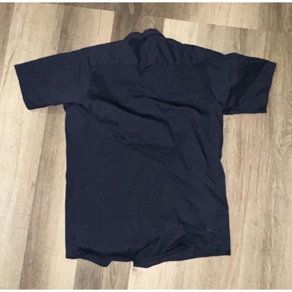 Red Kap Mens Navy Blue Short Sleeve Work Shirt - Picture 4 of 6